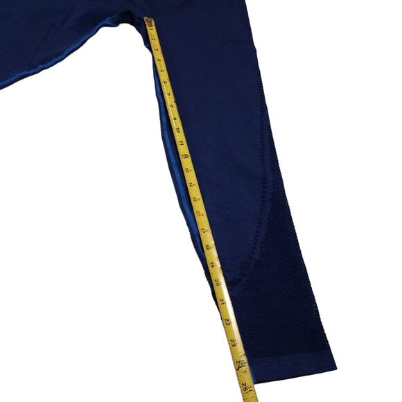 Pink Active Leggings Womens Large Blue Jogger Pink Hit on Back Athleisure - Picture 2 of 10